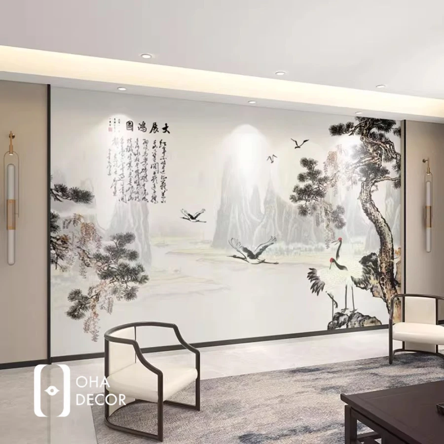 In tranh lụa cao cấp giá xưởng Hà Nội – Tôn vinh vẻ đẹp tinh tế và nghệ thuật đẳng cấp trong không gian sống 1 In tranh lụa cao cấp giá xưởng Hà Nội