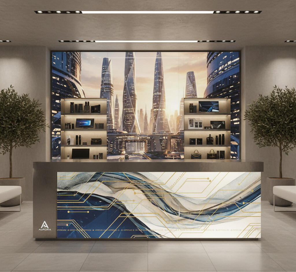 in UV kính quảng cáo showroom Quảng Trị