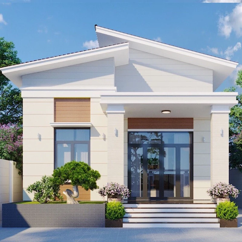 Mô tả: Oha Decor với đội ngũ tận tâm, sáng tạo cho từng ngôi nhà phố hiện đại thủ đô Thi Công Nhà Mái Lệch Hà Nội 2025