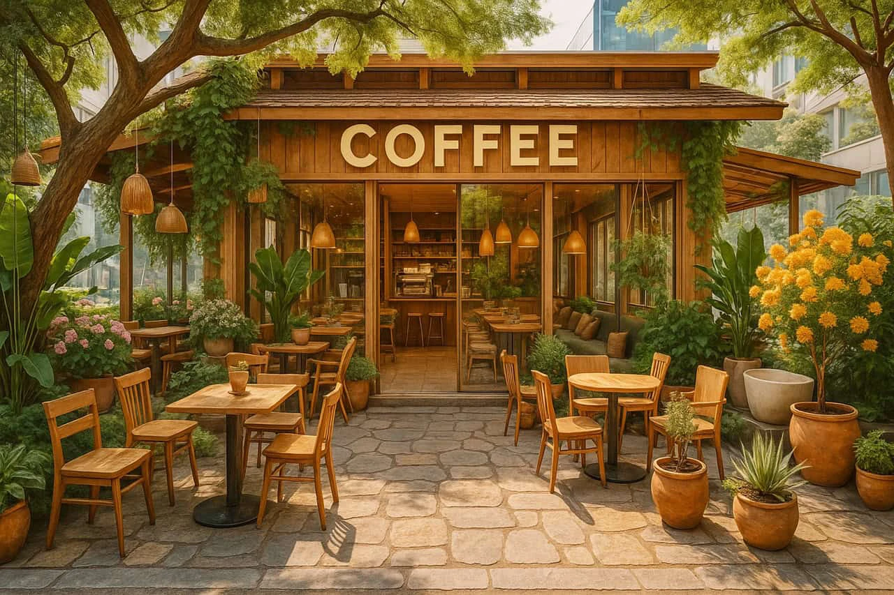 Thi công thiết kế quán cafe Huế năm 2026 – Giải pháp nâng cấp không gian kinh doanh hiệu quả 2 Thi công thiết kế quán cafe Huế năm 2025