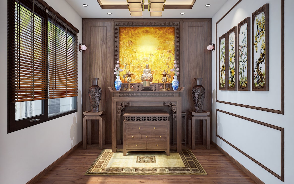 Mô tả: Oha Decor với đội ngũ chuyên nghiệp, sáng tạo cho phòng thờ tinh tế Thi Công Nội Thất Phòng Thờ Đà Nẵng 2025