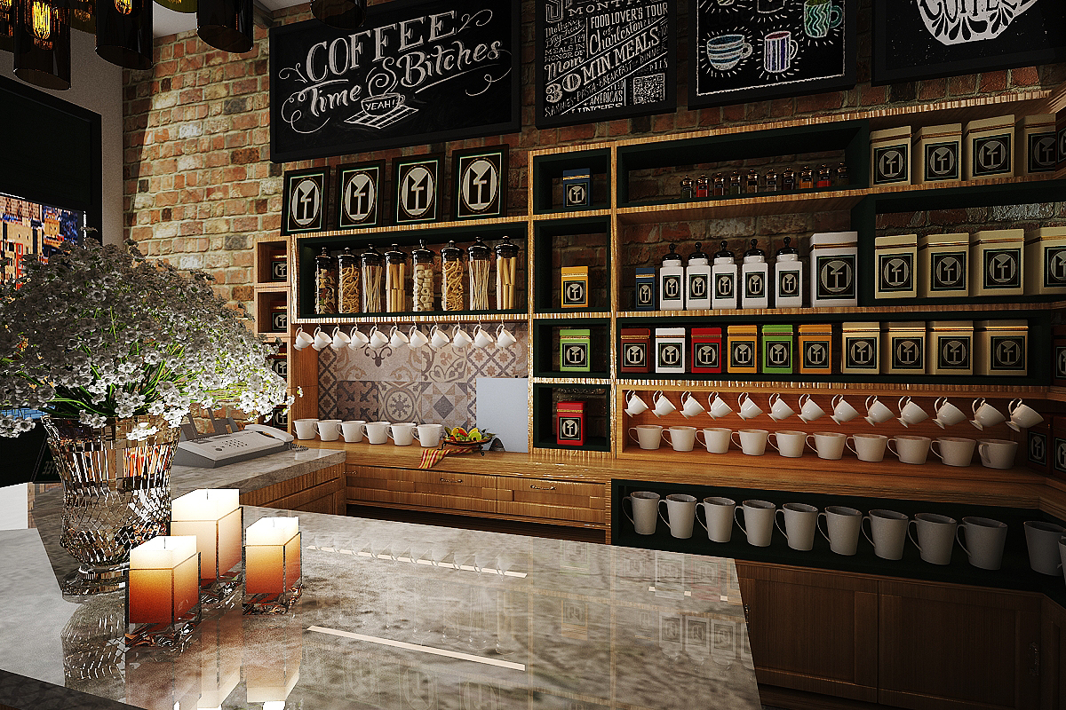 Thiết kế bar cafe tại Đà Nẵng đẹp, chuẩn xu hướng 2026 7 Thiết kế bar cafe tại đà nẵng