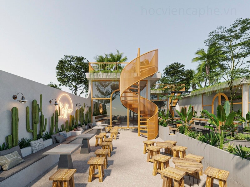 thiết kế thi công quán cà phê Hà Nội