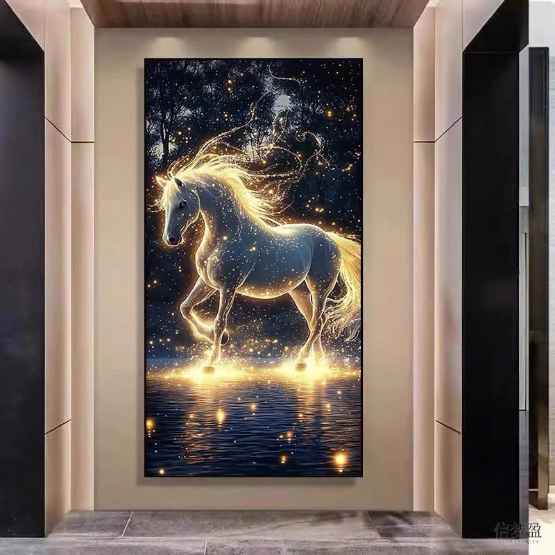 Mô tả: Oha Decor với dây chuyền in hiện đại và đội ngũ thiết kế phục vụ tận tâm khách Huế Tranh Tết Mã Đáo Thành Công Tặng Sếp Huế 2026