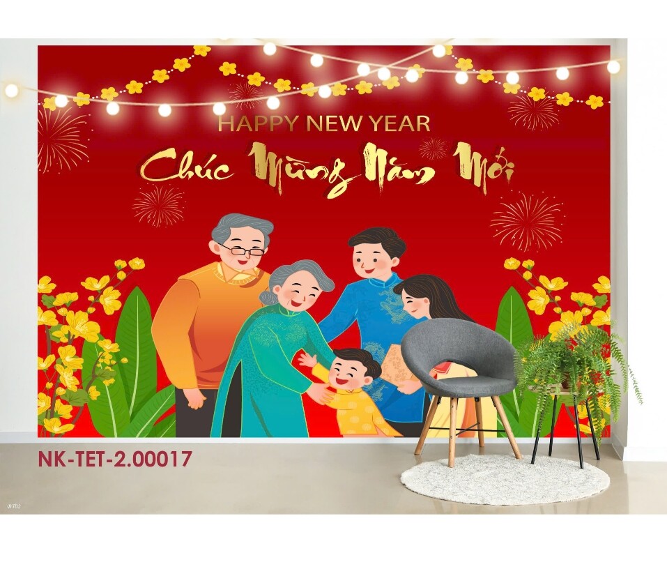 Mô tả: Tranh Tết đẹp phòng khách TP. Hồ Chí Minh gia đinh hạnh phúc, đón tài lộc đầu năm Tranh Tết Đẹp Phòng Khách TP. Hồ Chí Minh 2026