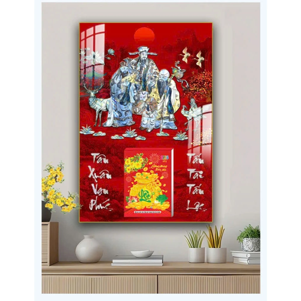 Mô tả: Oha Decor với dây chuyền in hiện đại và đội ngũ thiết kế phục vụ 24/7 khách Quảng Bình Tranh Tết Đốc Lịch Năm 2026 Quảng Bình
