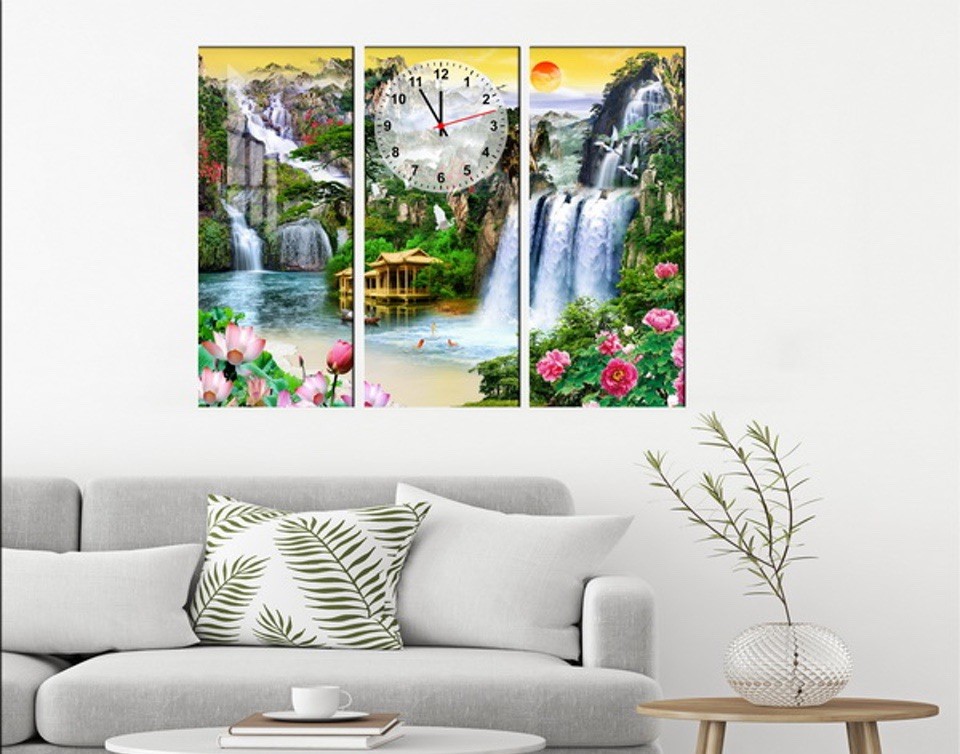 Tranh tết đồng hồ Hà Nội Tết Đoan Ngọ 2026 đẹp ý nghĩa 2 Tranh tết đồng hồ Hà Nội theo chủ đề phong thủy