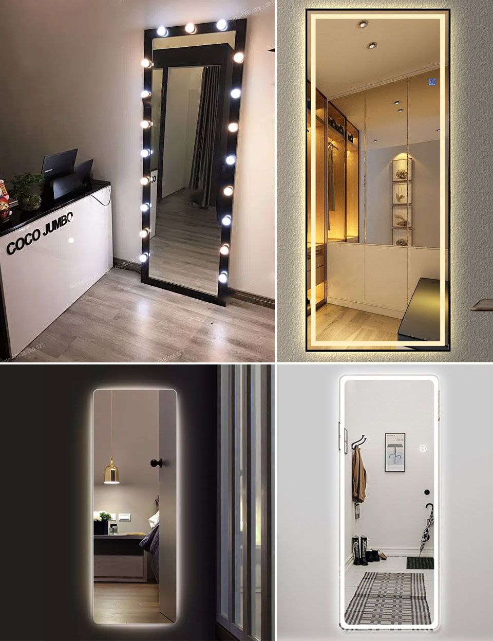 Oha Decor cung cấp gương soi toàn thân đèn led Đà Nẵng chính hãng