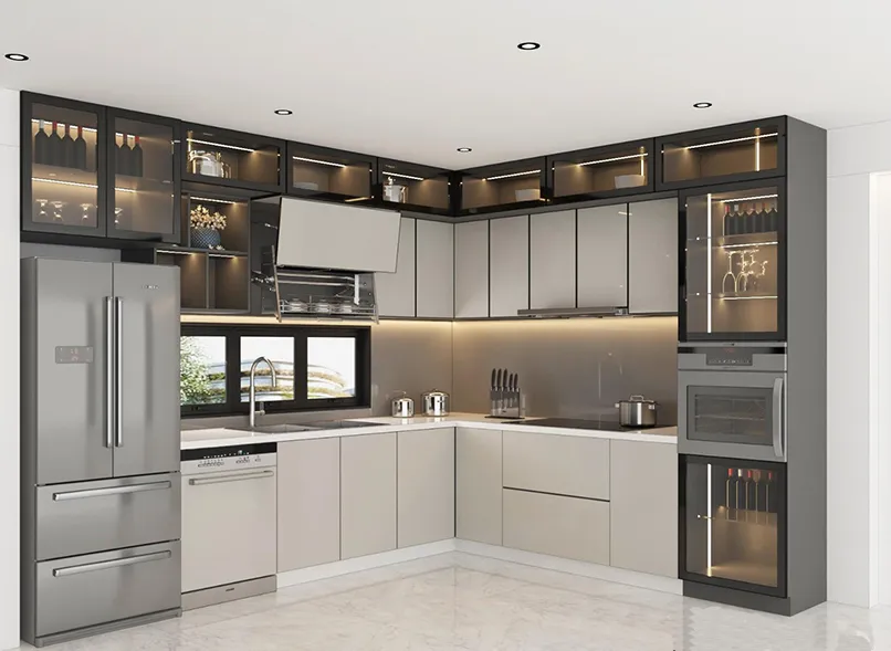 Tủ bếp bằng nhôm Đà Nẵng | 6 lý do nên chọn Oha Decor 1 tủ bếp bằng nhôm