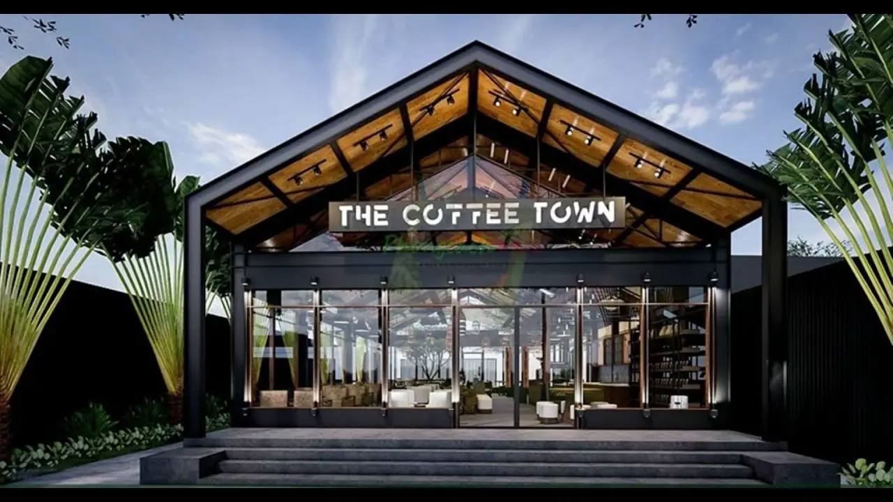 Quán Cafe Thép Tiền Chế Huế | Mô Hình Kinh Doanh Hot 2026 1 Quán cafe thép tiền chế Huế thiết kế hiện đại với mặt tiền khung thép nổi bật