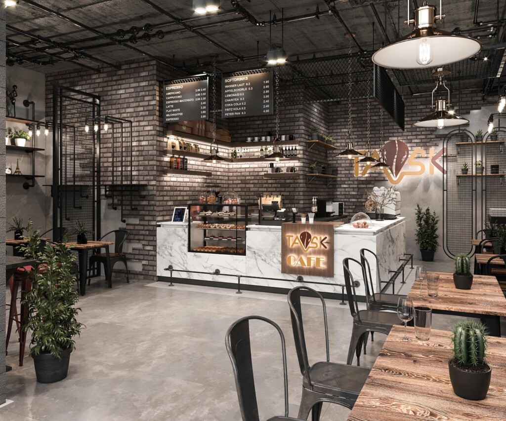 Thi công nội thất quán caffe Đà Nẵng 