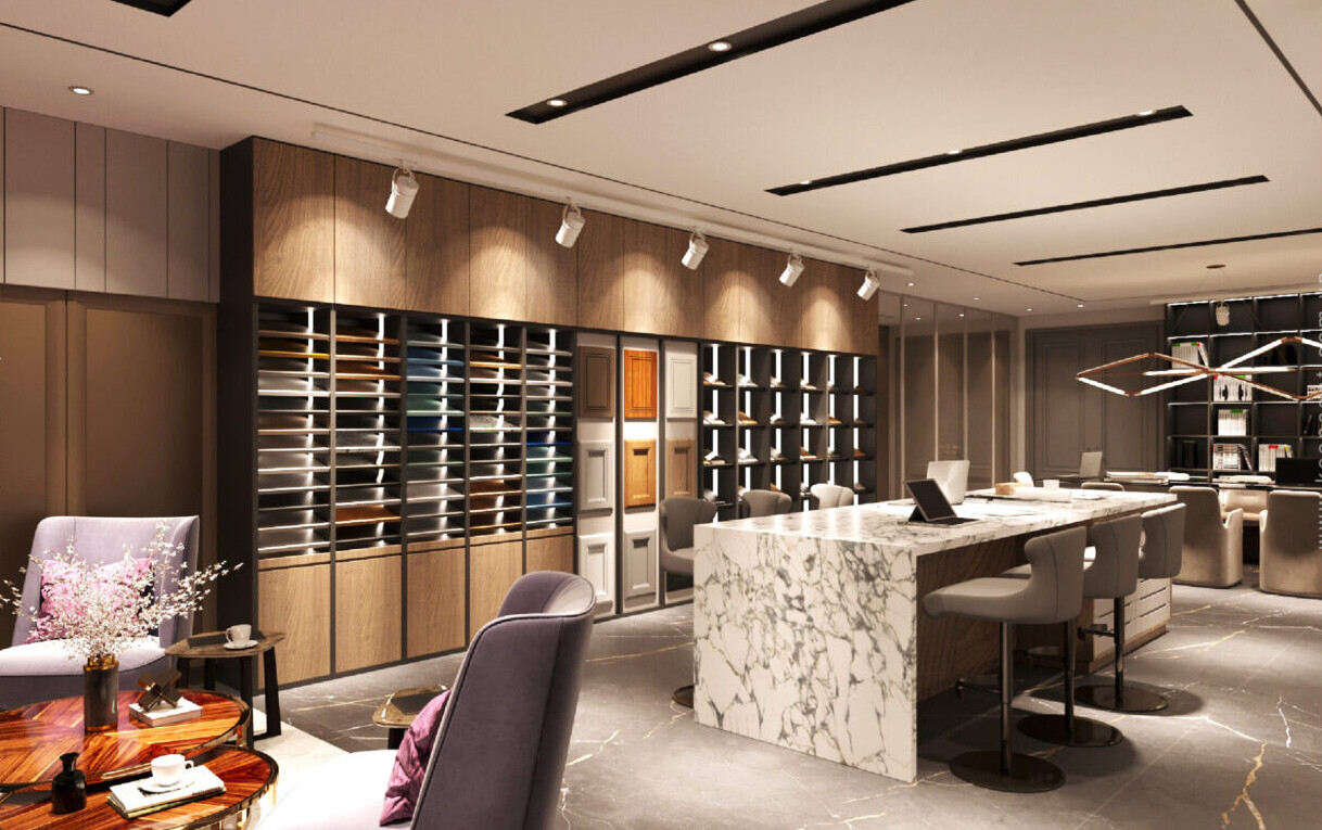 Thi công nội thất showroom Đà Nẵng