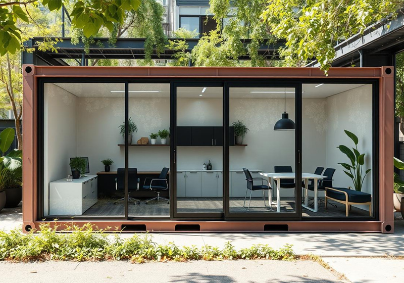 Thi công nội thất văn phòng container Hà Nội