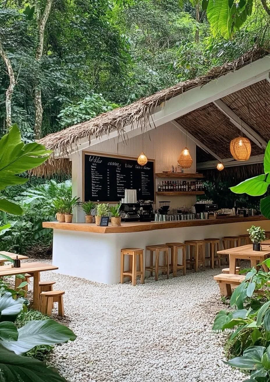 thi công quán cafe sân vườn Hà Nội