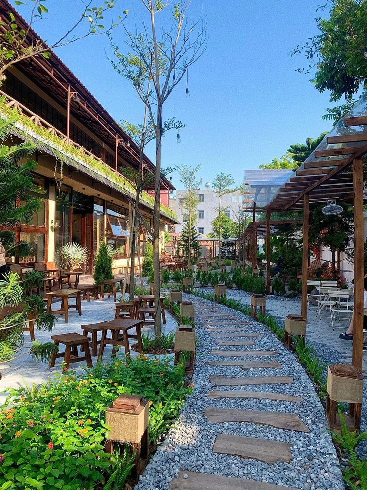 thi công quán cafe sân vườn Hà Nội