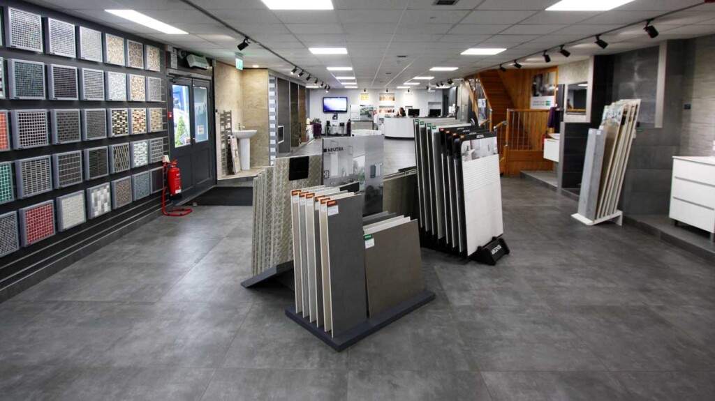 thi công showroom gạch