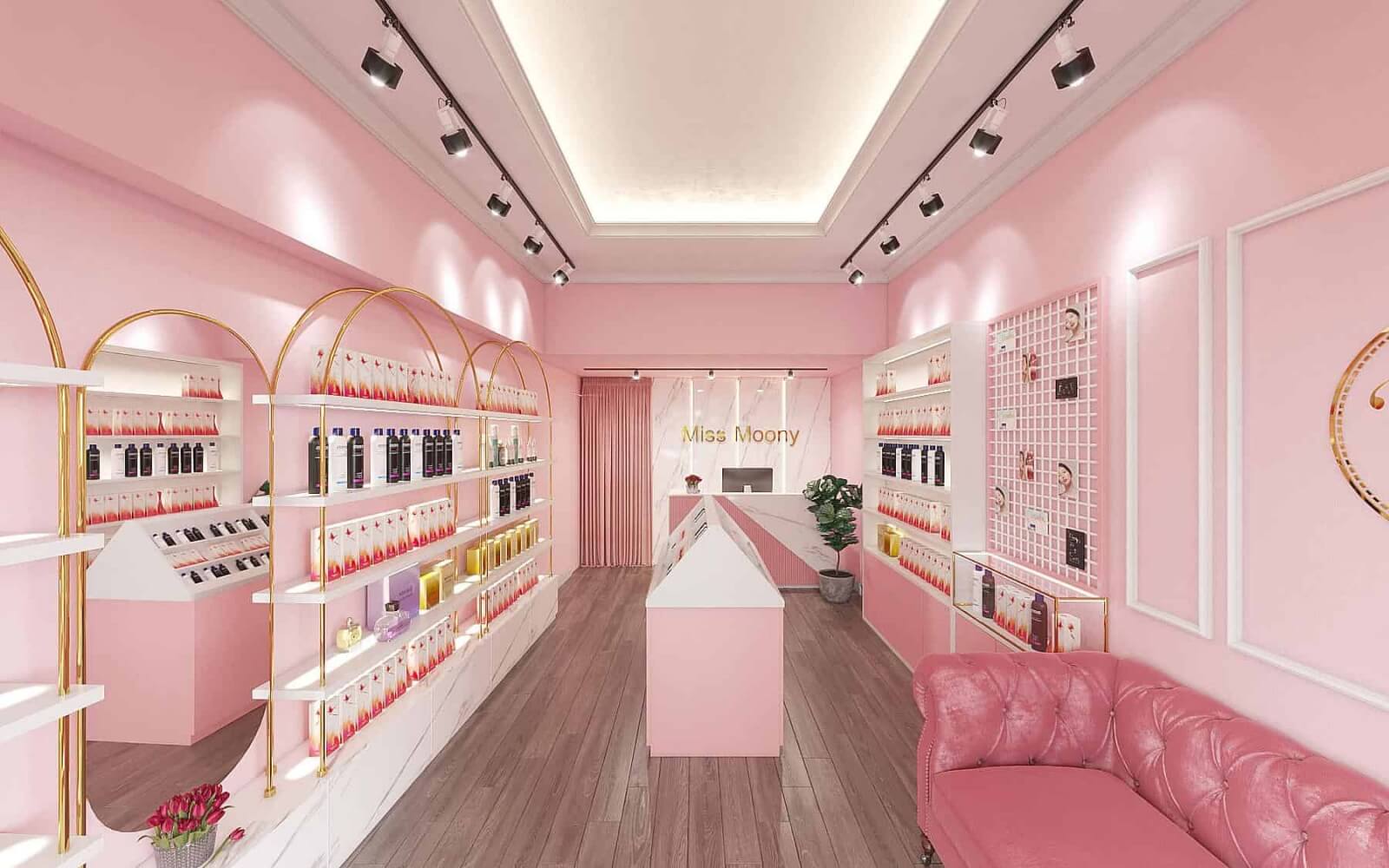Cách tối ưu chi phí khi thi công shop mỹ phẩm giá rẻ