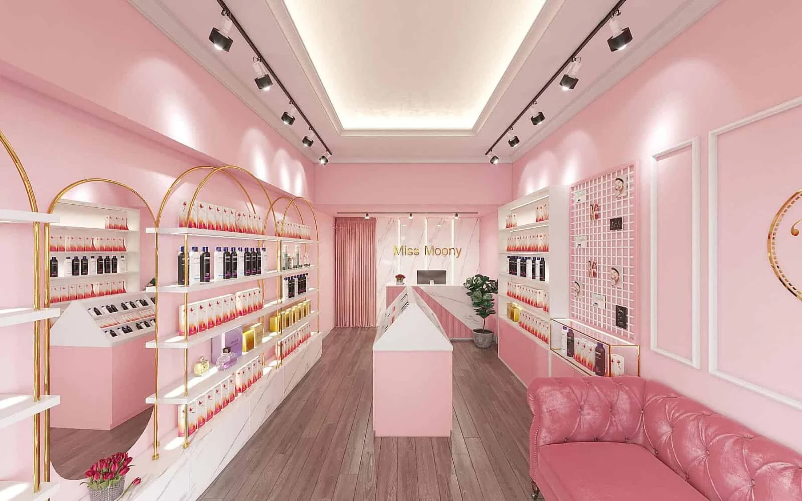 Cách tối ưu chi phí khi thi công shop mỹ phẩm giá rẻ
