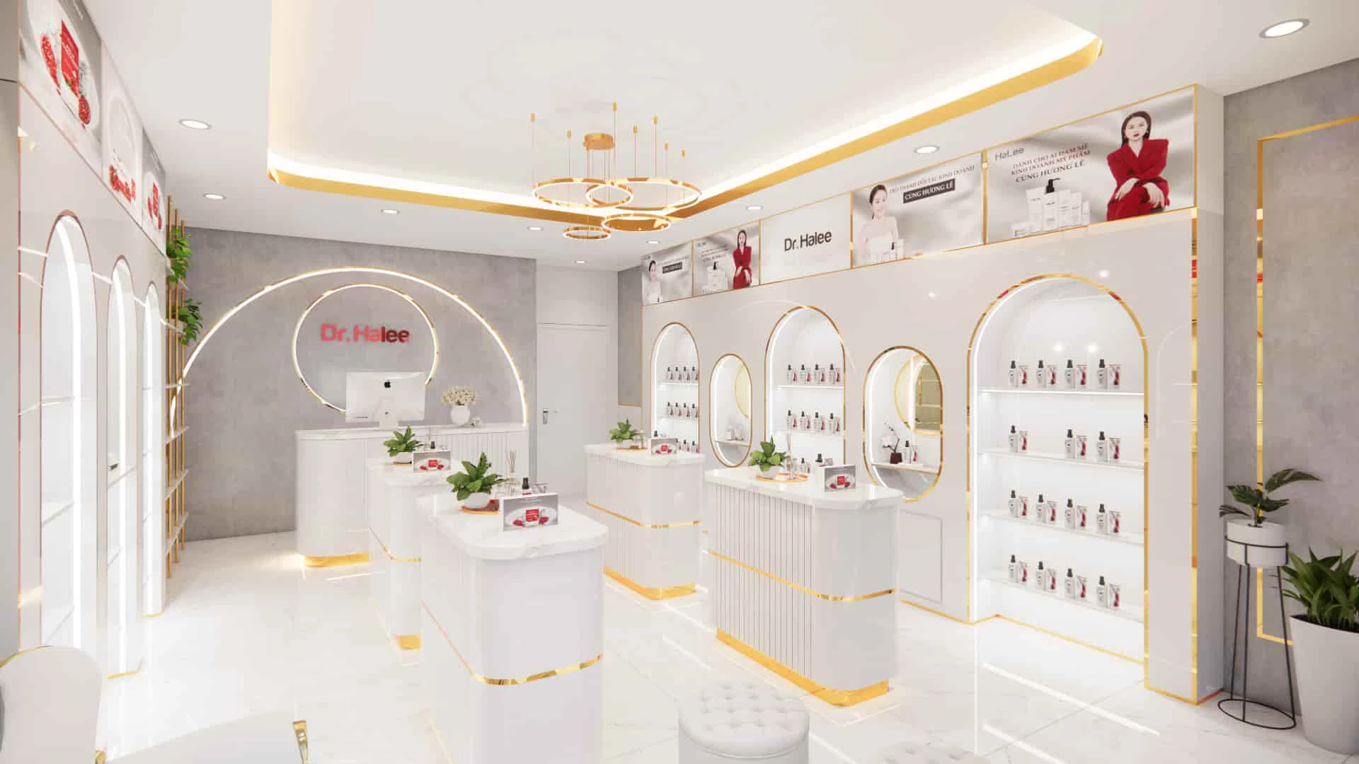 Cách tối ưu chi phí khi thi công shop mỹ phẩm giá rẻ