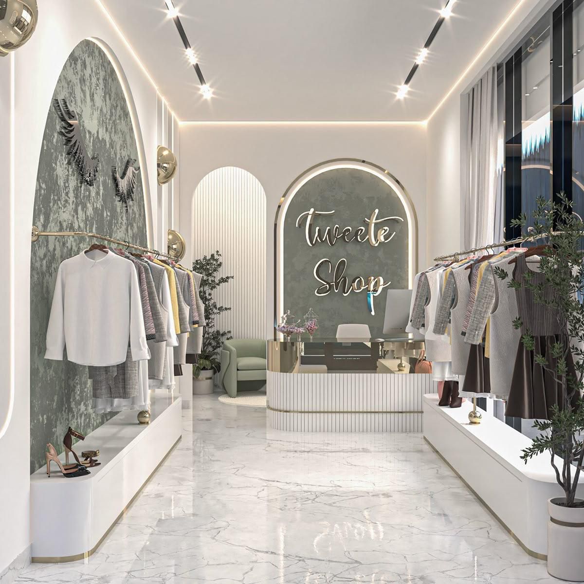 Thiết kế thi công shop thời trang Huế trọn gói | Đẹp – Chuẩn xu hướng 2 Thiết kế thi công shop thời trang Huế
