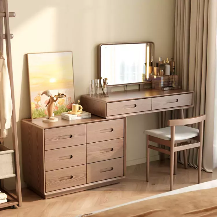 Bàn Trang Điểm Gỗ Tự Nhiên Tại TPHCM – Giải Pháp Sang Trọng Cho Không Gian Sống Hiện Đại 5 bàn trang điểm gỗ tự nhiên tại TPHCM