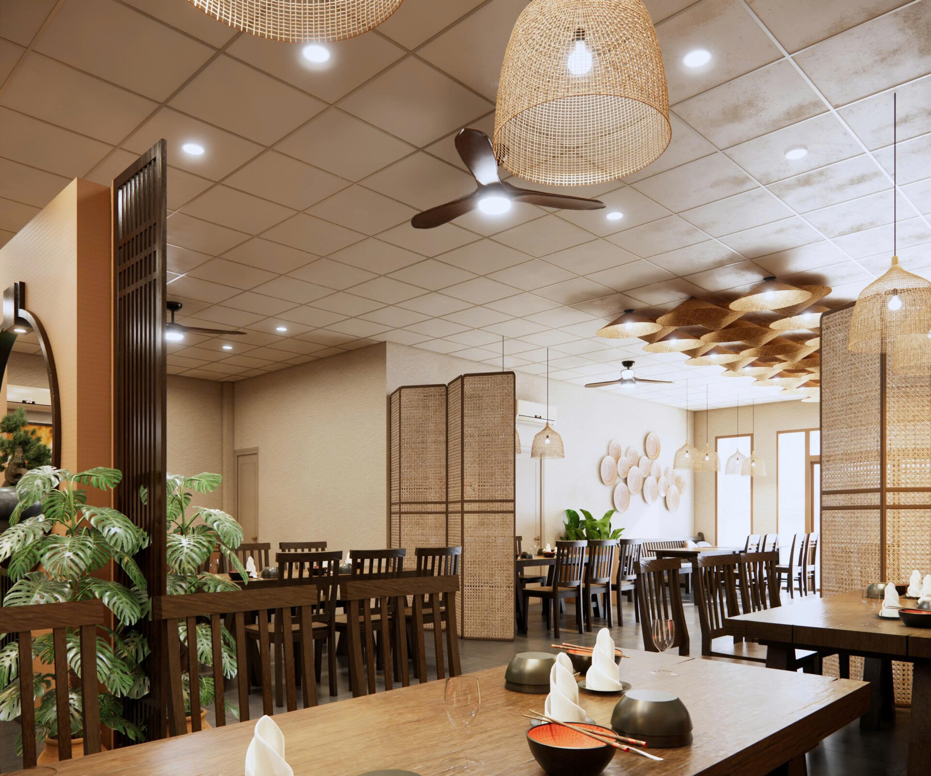 Dự án thiết kế thi công trọn gói tre trúc – Bếp Ông Ngoại tại Đà Nẵng 3 dự án thiết kế thi công trọn gói tre trúc bếp Ông Ngoại 13