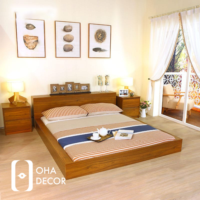 Giường gỗ hiện đại