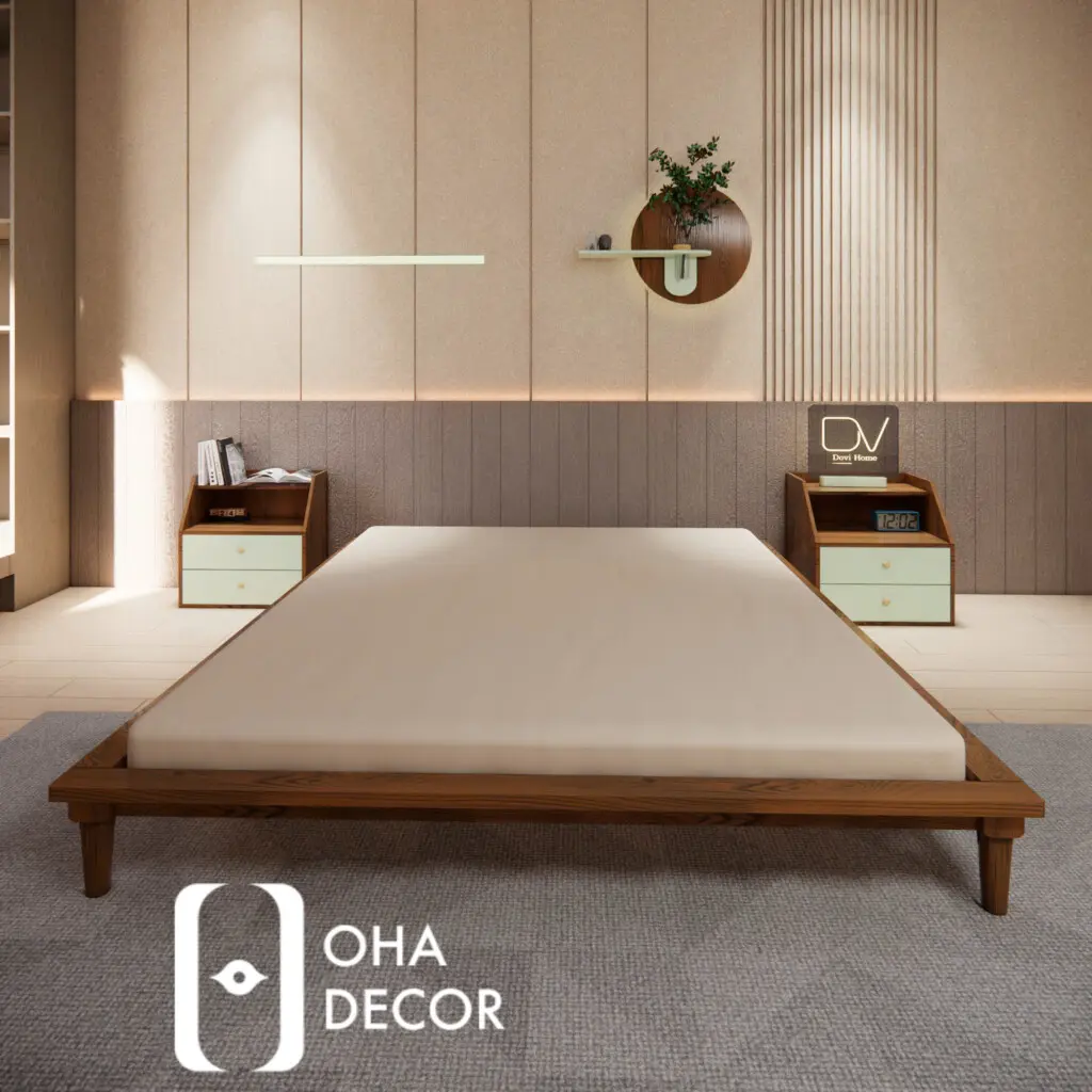 Giường gỗ hiện đại