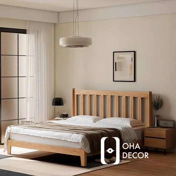 15 Mẫu Giường Gỗ Kiểu Hàn Mang Lại Không Gian Tinh Tế Tại Quảng Ngãi 2 Giường gỗ kiểu Hàn