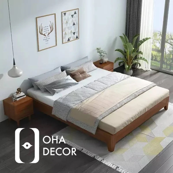 15 Mẫu Giường Gỗ Kiểu Hàn Mang Lại Không Gian Tinh Tế Tại Quảng Ngãi 5 Giường gỗ kiểu Hàn
