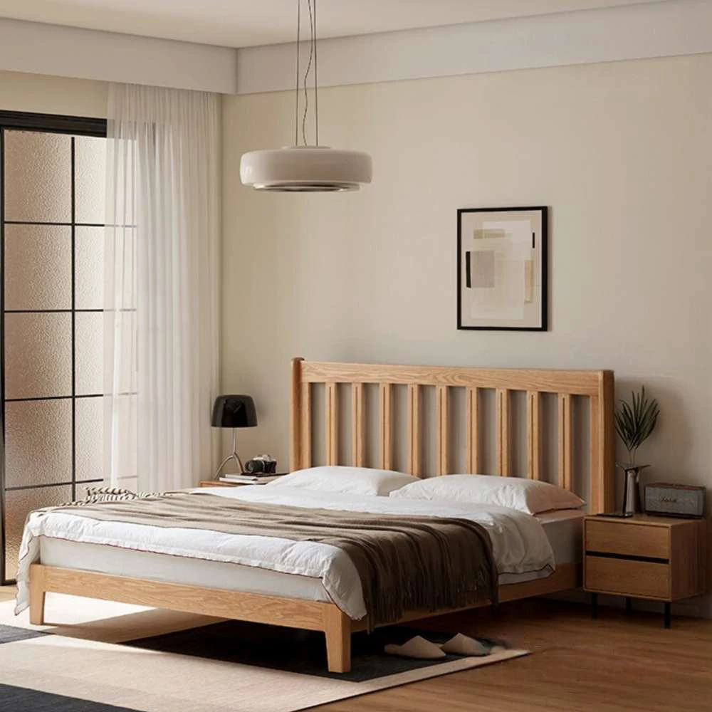 Giường ngủ gỗ tự nhiên phong cách hàn quốc Hà Nội