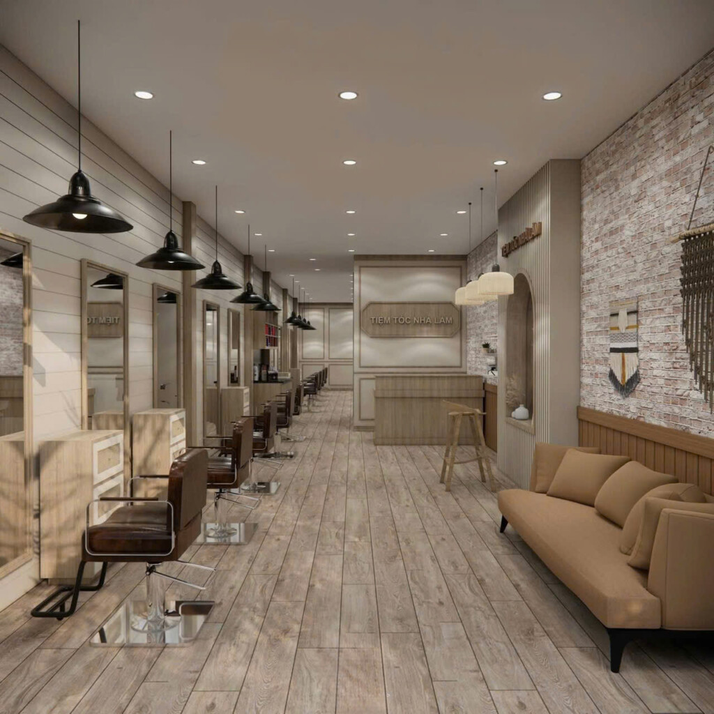 Thiết kế thi công Hair Salon chuyên nghiệp Quảng Bình – 5 yếu tố quan trọng giúp salon nổi bật và thu hút khách hàng bền vững 5 thi công Hair Salon chuyên nghiệp Quảng Bình
