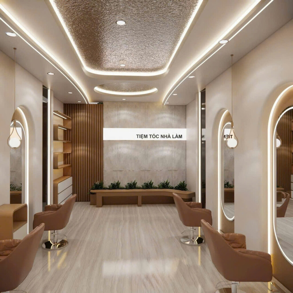 Thiết kế thi công Hair Salon chuyên nghiệp Quảng Bình – 5 yếu tố quan trọng giúp salon nổi bật và thu hút khách hàng bền vững 1 thi công Hair Salon chuyên nghiệp Quảng Bình