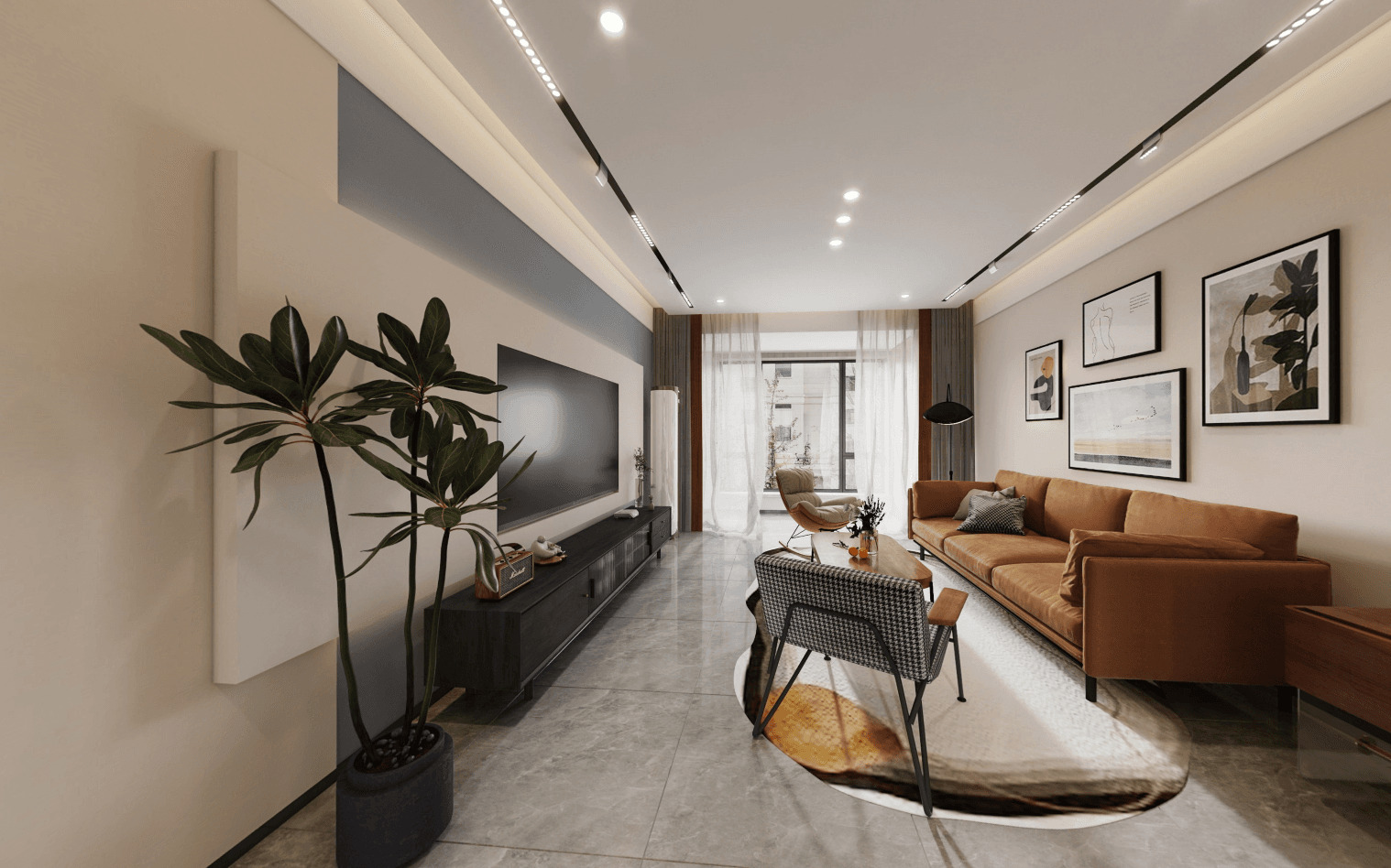 Thi công nội thất trọn gói chung cư 2 phòng ngủ Đà Nẵng