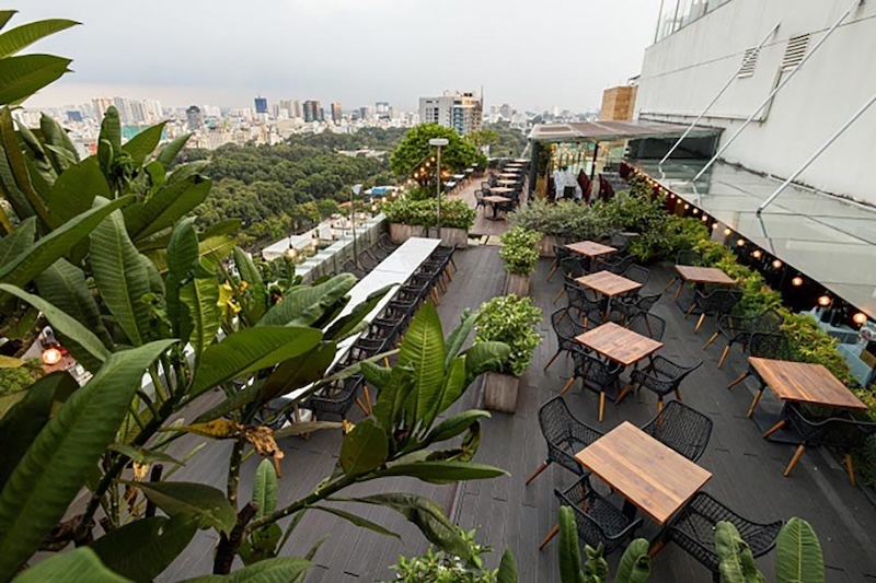 Thi công quán cafe sân thượng ở Đà Nẵng