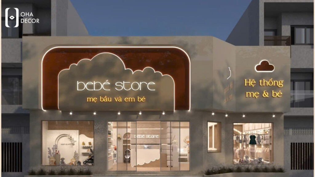 Tổng quan dự án thiết kế thi công shop quần áo mẹ và bé Đà Nẵng