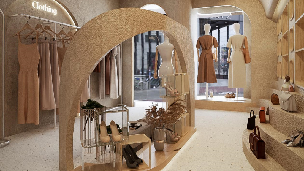  thi công thiết kế shop quần áo HCM