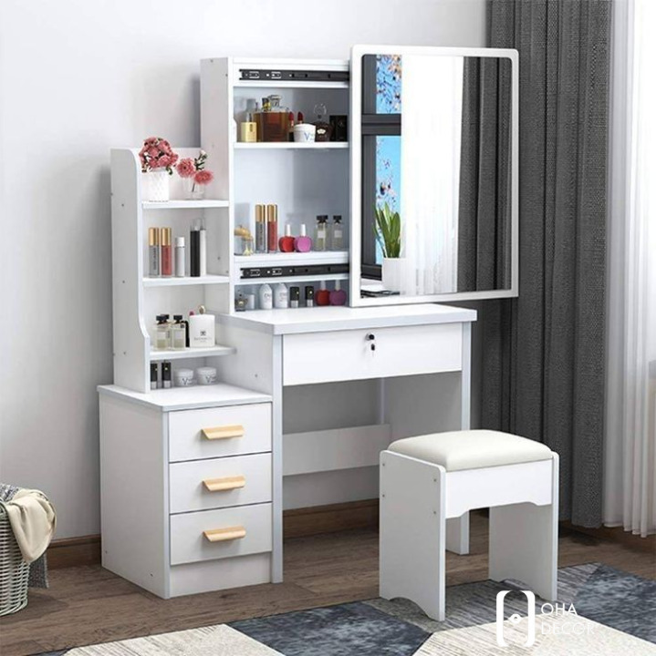 Thiết Kế Bàn Trang Điểm Gỗ Tự Nhiên Quảng Ngãi