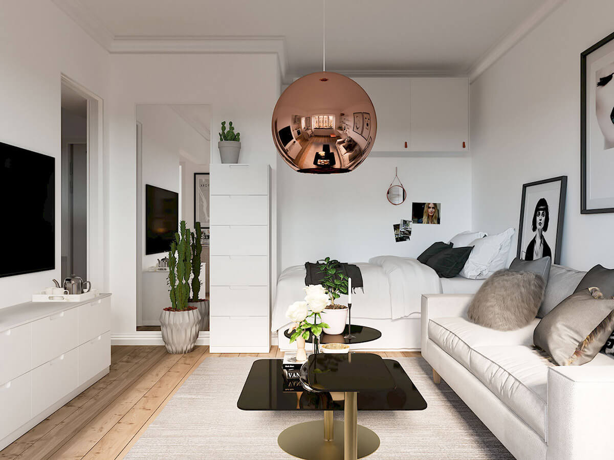 Thiết kế nội thất chung cư 60m2 đẹp HCM