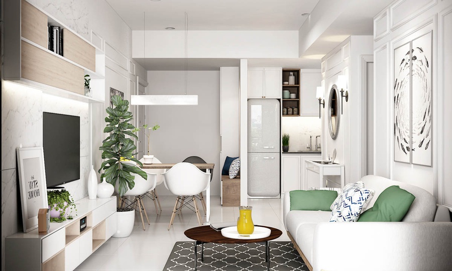 Thiết kế nội thất chung cư 60m2 đẹp HCM – Giải pháp tối ưu không gian sống 6 Thiết kế nội thất chung cư 60m2 đẹp HCM