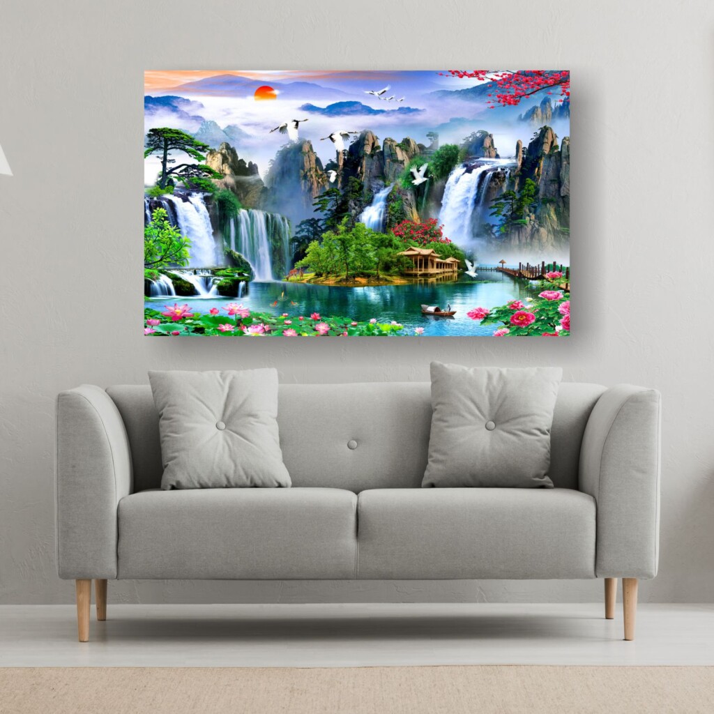 Mua Tranh Canvas Tràn Viền Sơn La Treo Tường Đẹp, Giá Tận Xưởng, Giao Hàng Nhanh 2 Tranh canvas tràn viền