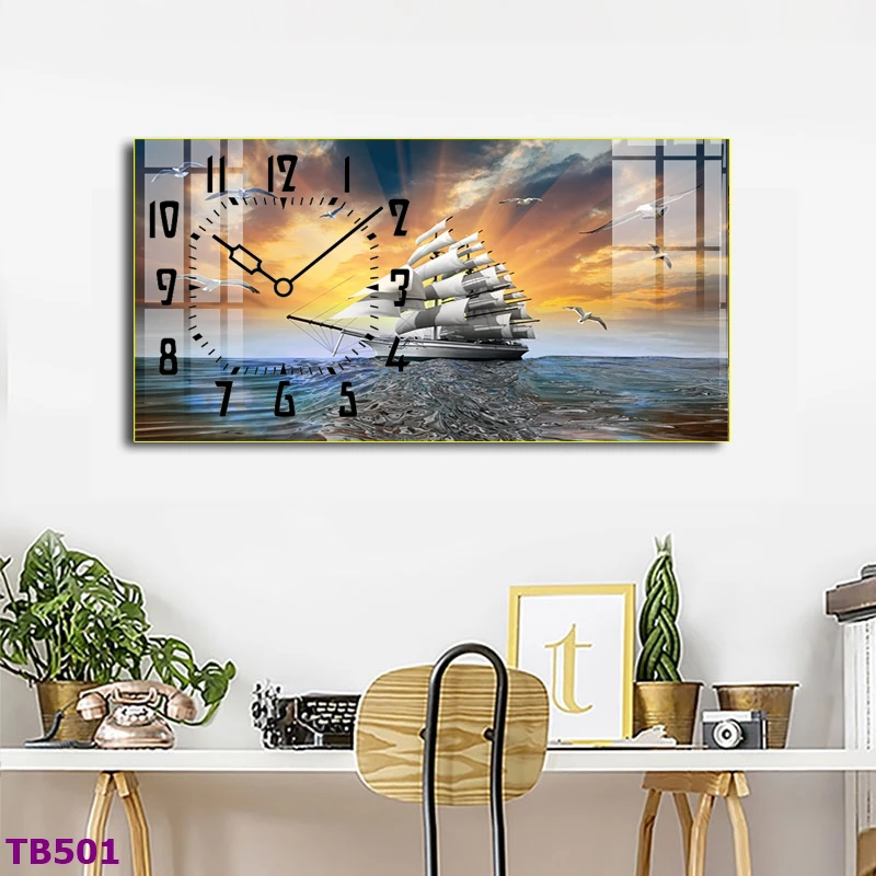Tranh Nghệ An đồng hồ thuận buồm xuôi gió