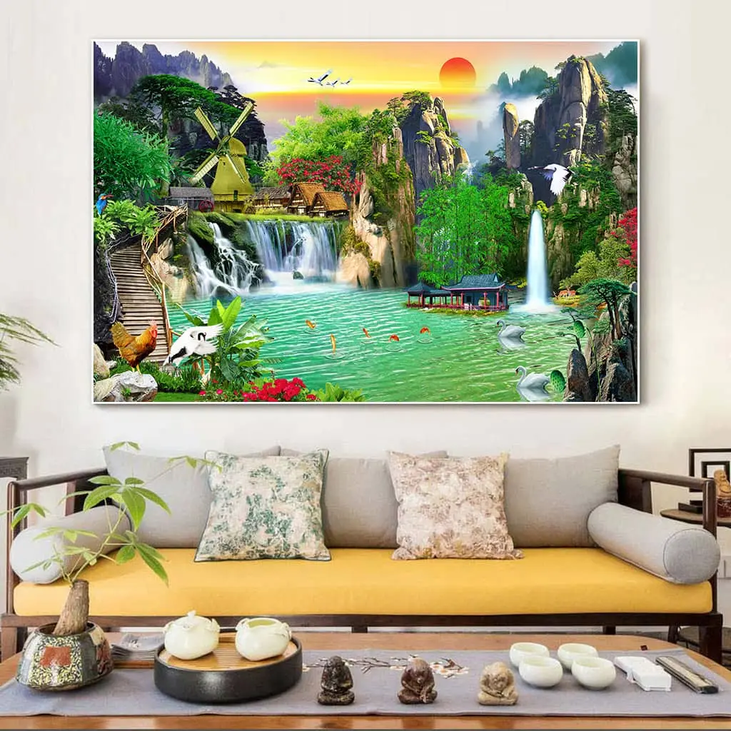 Tranh mặt gương phong thủy cho mệnh Thủy Đà Nẵng