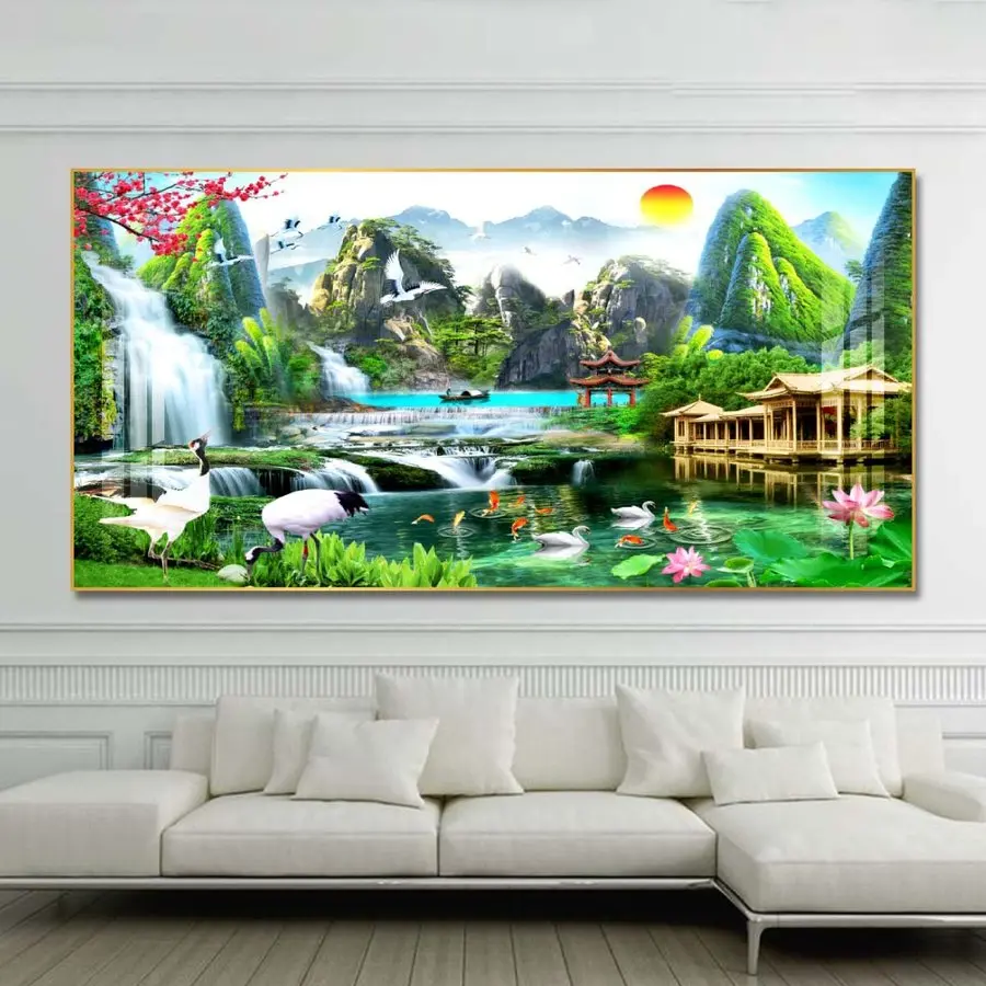 Tranh mặt gương phong thủy cho mệnh Thủy Đà Nẵng