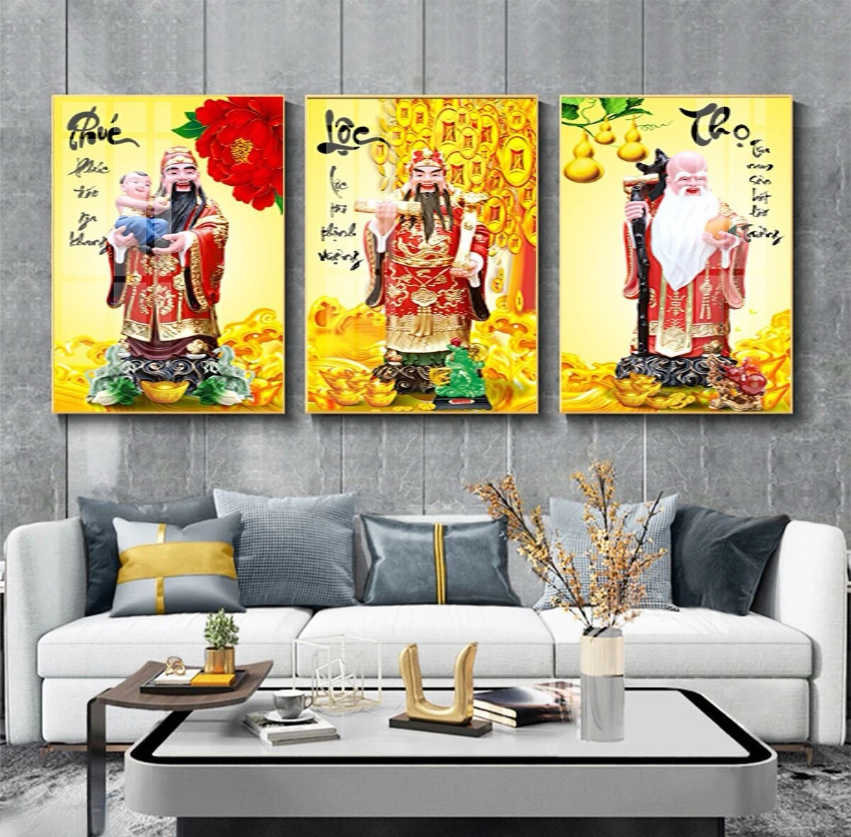 Tranh Phúc Lộc Thọ Tráng Gương ở Nghệ An 6 Tranh Phúc Lộc Thọ Tráng Gương ở Nghệ An