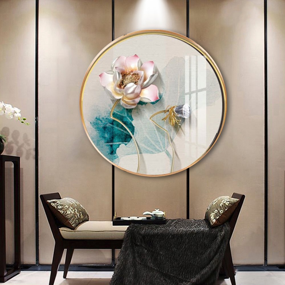 Tranh Tròn Ở Nam Định Giá Tận Xưởng – Các Mẫu Đẹp 2026 | OhaDecor 2 tranh tròn