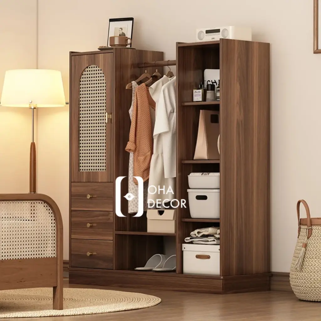 Top 12 Thiết Kế Tủ Gỗ Cánh Mây Được Yêu Thích Tại Đà Nẵng 3 Tủ gỗ cánh mây