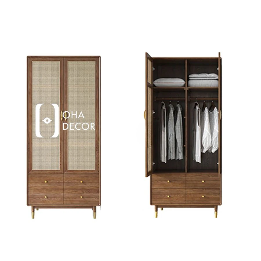 Tủ Quần Áo Cánh Mây Khung Gỗ Tự Nhiên HCM: Lựa Chọn Hoàn Hảo Cho Không Gian Sống Hiện Đại 3 Tủ quần áo cánh mây khung gỗ tự nhiên