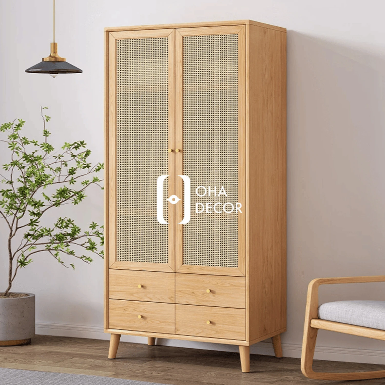 Tủ Quần Áo Cánh Mây Khung Gỗ Tự Nhiên HCM: Lựa Chọn Hoàn Hảo Cho Không Gian Sống Hiện Đại 6 Tủ quần áo cánh mây khung gỗ tự nhiên HCM