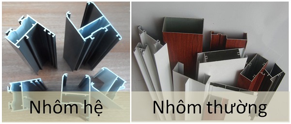 Cửa nhôm kính Xingfa và cửa nhôm thông thường